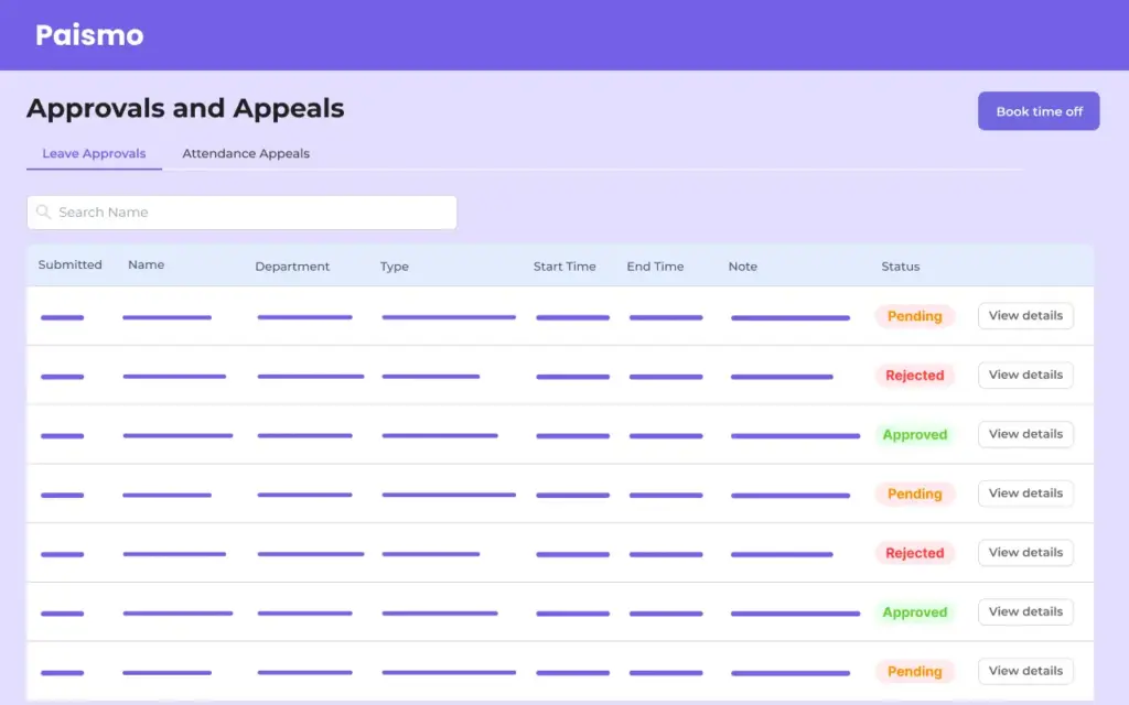 Approvals and appeals (1)